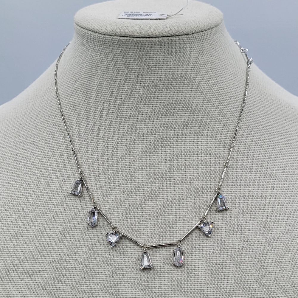 Kendra Scott Rhodium Silver Blair Necklace NEW #2895